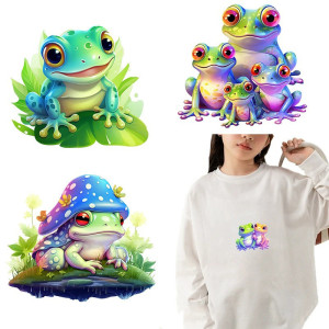 Parches Ranas Mágicas x9 – Termoadhesivos de Colores Vivos