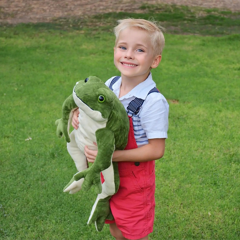 Peluche de Rana Realista y Suave | Idea de Regalo Original