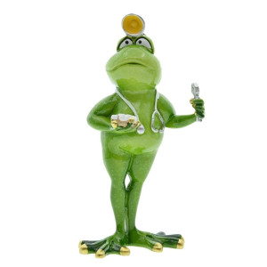 Figura de Resina Rana Médico – Regalo Original y Divertido