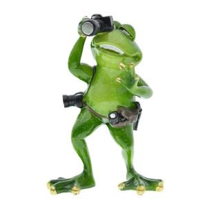 Figura Rana Viajera | Rana Fotógrafa y Exploradora Original