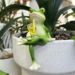 Figura Rana Relax – Decoración Divertida para Jardín e Interior
