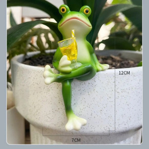 Figura Rana Relax – Decoración Divertida para Jardín e Interior