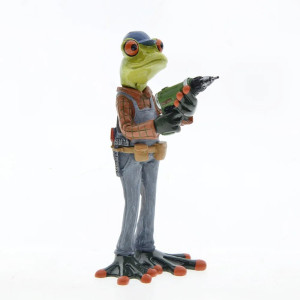 Figura Rana Manitas | Decoración Divertida para Taller y Jardín