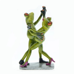 Figura Pareja Ranas Bailando – Decoración Romántica & Original