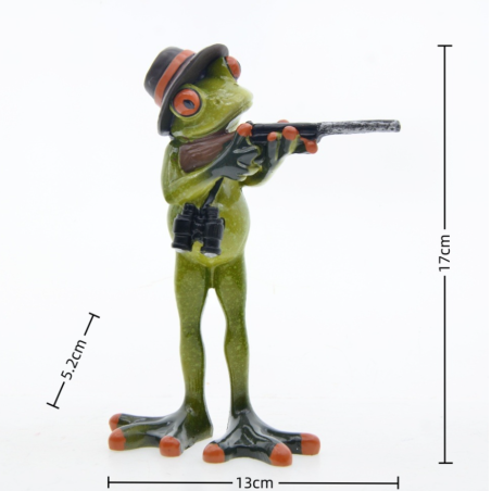 Figura Rana Explorador | Decoración Original y Divertida