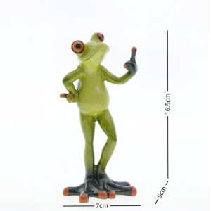 Figura Rana Dedo de Honor | Decoración Divertida y Original