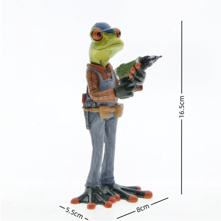 Figura Rana Manitas | Decoración Divertida para Taller y Jardín