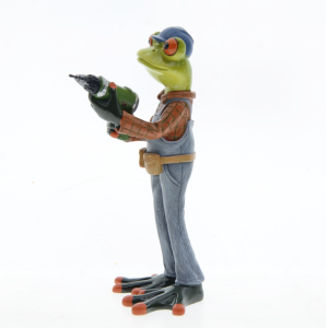 Figura Rana Manitas | Decoración Divertida para Taller y Jardín