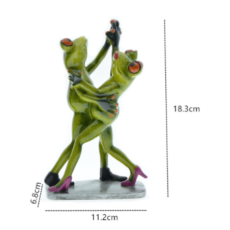 Figura Pareja Ranas Bailando – Decoración Romántica & Original