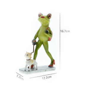 Figura Rana Paseante Chic | Decoración Original y Divertida