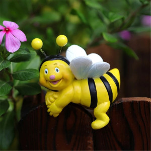 Figuras de Abejas Divertidas para Macetas – Pack de 2 | Deco Jardín