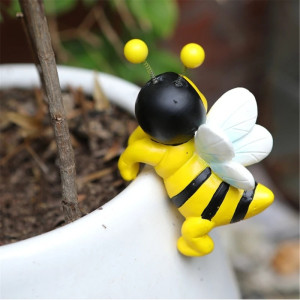 Figuras de Abejas Divertidas para Macetas – Pack de 2 | Deco Jardín
