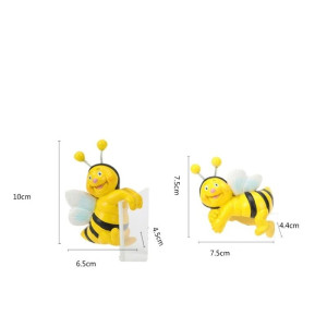 Figuras de Abejas Divertidas para Macetas – Pack de 2 | Deco Jardín