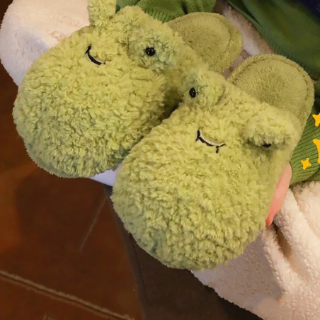 Pantuflas de Rana Divertidas | Zapatillas de Casa Originales