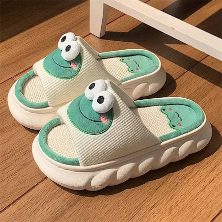 Pantuflas de Rana Divertidas | Zapatillas de Casa Originales