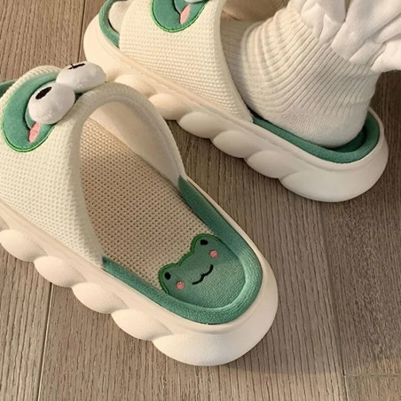 Pantuflas de Rana Divertidas | Zapatillas de Casa Originales