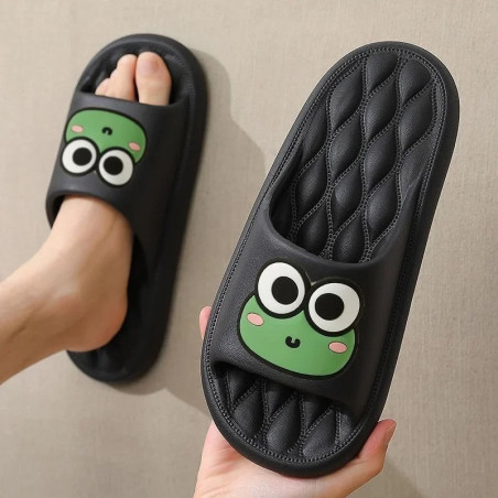 Pantuflas de Rana Froggy Smile – Cómodas, Divertidas y Kawaii