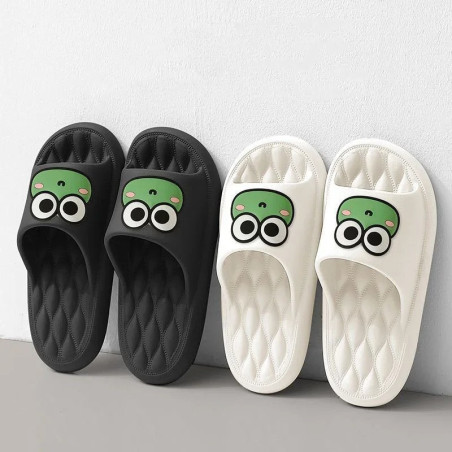 Pantuflas de Rana Froggy Smile – Cómodas, Divertidas y Kawaii