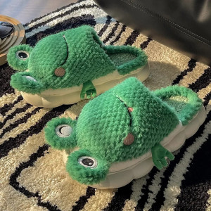 Pantuflas de Rana Croac-Adorables | Zapatillas Divertidas