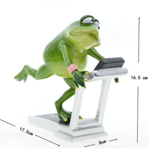 Figura Rana Entrenamiento Matutino – Jogging Humor Decoración