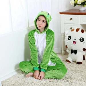 Pijama de Rana Suave y Cómodo – Kigurumi de Franela Divertido
