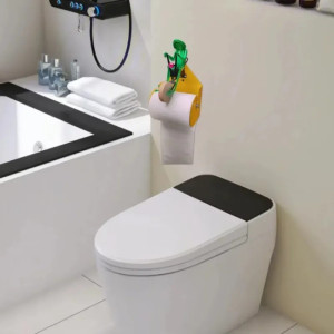 Portarrollos Rana Ciclista – Decoración Baño Divertida y Original