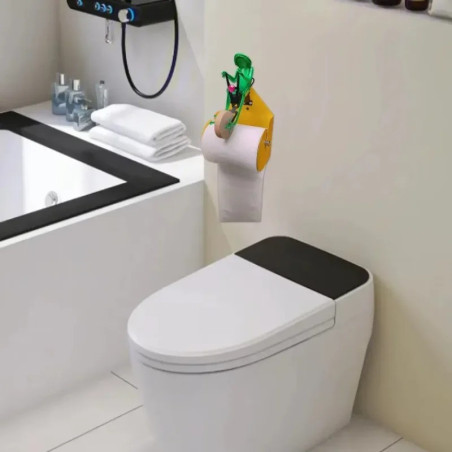 Portarrollos Rana Ciclista – Decoración Baño Divertida y Original