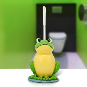 Portaescobillas WC Rana Sonriente – Accesorio Decorativo Divertido