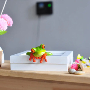 Decoración Rana Juguetona 3D de Resina | Idea Regalo Original