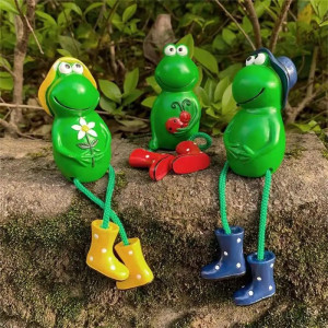 Adorno Rana con Botas de Lluvia – Decoración Jardín Divertida