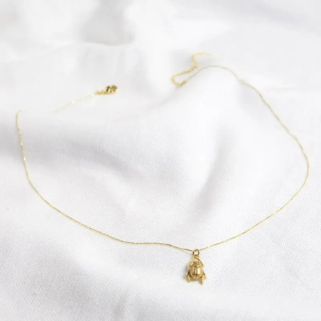 Collar Escarabajo Dorado | Joya Minimalista y Espiritual