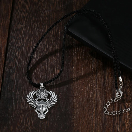 Collar Escarabajo Ojo Divino | Amuleto Egipcio Poderoso
