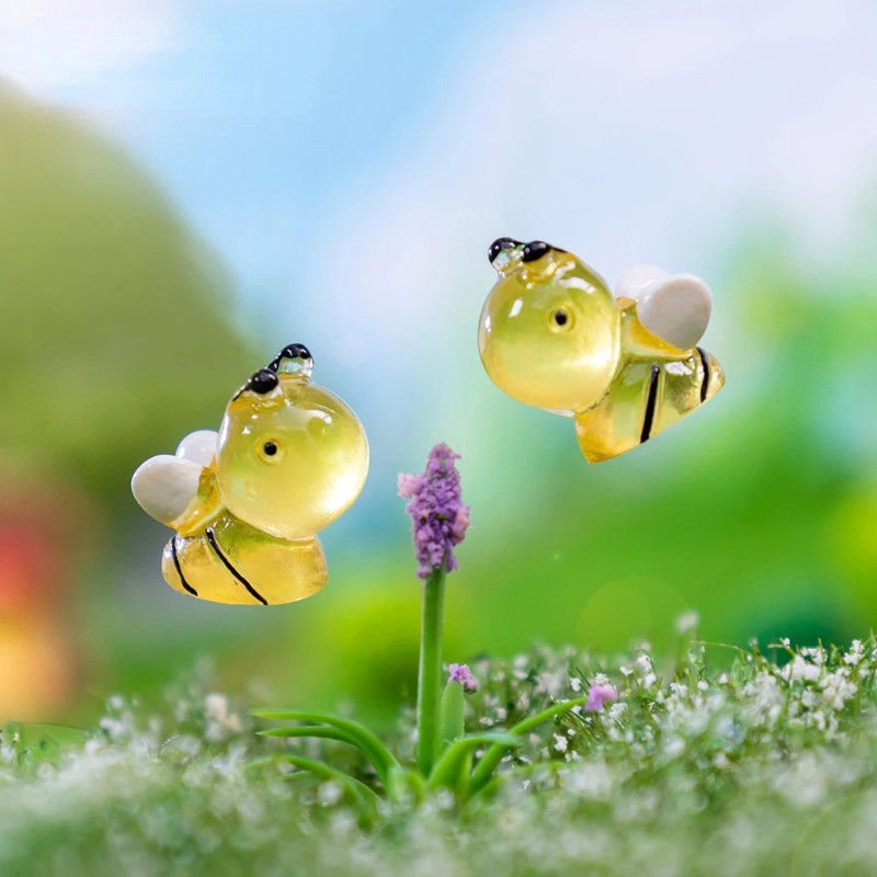 Mini Figuras Abeja Luminosa Mágica - Lote 50 | Decoración DIY