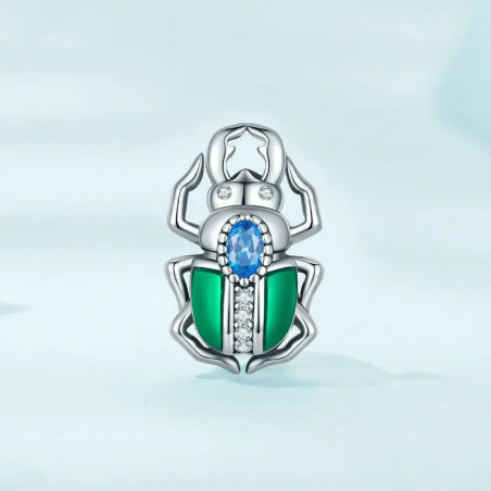 Charm Escarabajo Místico de Plata 925 | Regalo Original