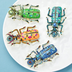 Broche Escarabajo Jardín Místico | 4 Colores Originales
