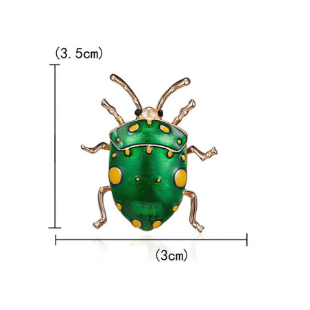 Broche Escarabajo Cósmico | Pin Original de Insecto – 2 Colores