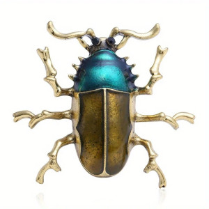 Broche Escarabajo Boreal | Joya Única | Regalo Original Mujer