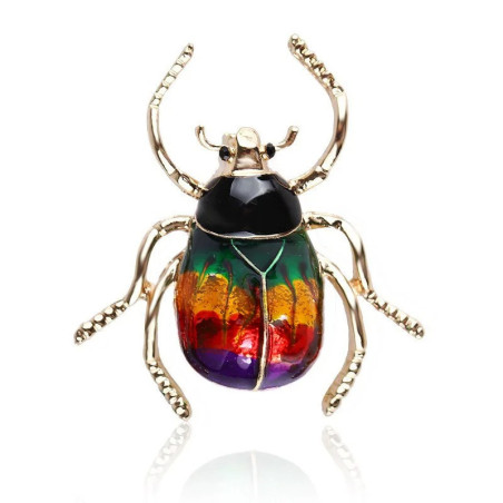 Broche Escarabajo Cometa Original – Joya Cósmica (3 Colores)