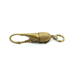 Llavero Escarabajo Hércules Dorado Vintage | Idea Regalo Único