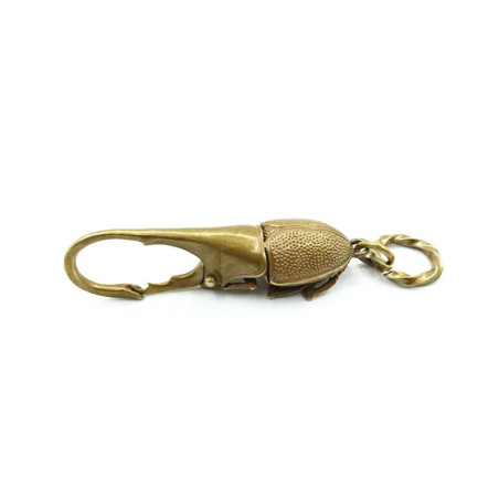 Llavero Escarabajo Hércules Dorado Vintage | Idea Regalo Único