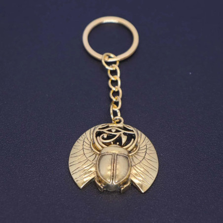 Llavero Escarabajo Alado Místico – Ojo de Horus Protector