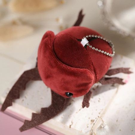 Llavero Escarabajo Rubí Tierno – Peluche Rojo Original