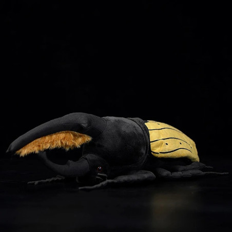 Peluche Escarabajo Sol de Oro – Insecto Gigante Negro y Amarillo