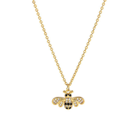 Collar Abeja Delicada Brillante - Joya Dorada Fina y Elegante