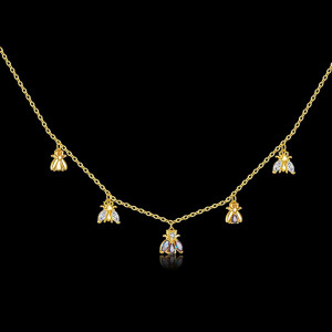 Collar Abeja Constelación - Dorado o Plateado - ¡Joya Única!