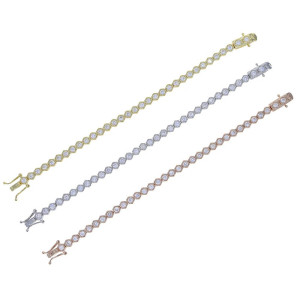 Pulsera Abeja Panal Brillante | Dorado, Oro Rosa o Plateado