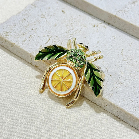 Broche Abeja Sabor a Limón - Joya Original y Divertida