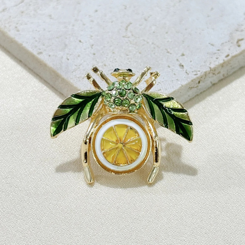 Broche Abeja Sabor a Limón - Joya Original y Divertida