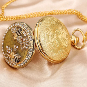 Reloj de Bolsillo Abeja Real | Joya Inspirada en la Colmena
