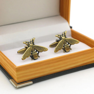 Gemelos de Abeja Vintage - Elegancia & Encanto Natural